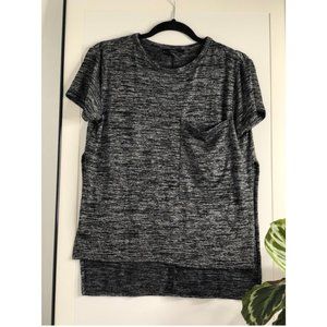Forever 21 Gray Slit Tee with Giant Pocket